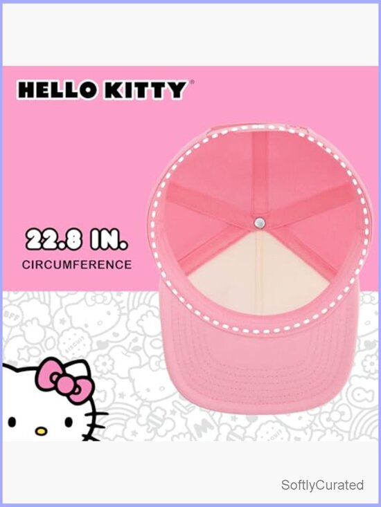 Hello Kitty Snapback Hat with 3D Ears and Ribbon main image 2